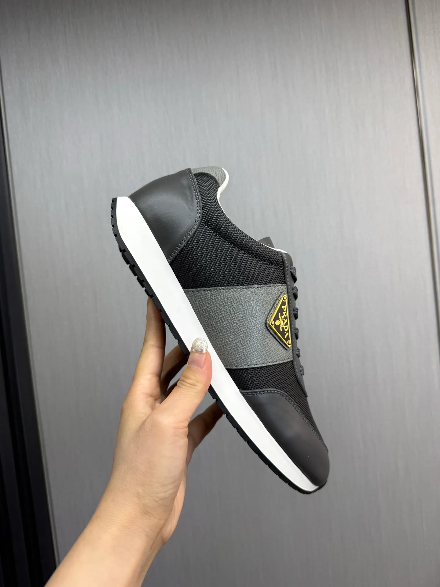 Men's shoes 💰760💰 [PRADA] New models synchronized with the official website, high-quality shipments ✔️Best sellers🔥 Original cowhide with mesh surface + cowhide lining, 1🆚1 replica, original bottom, 38-45 (men's 45 is custom-made and cannot be returned)
